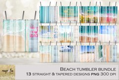 beach tumbler sublimation bundle 20 oz png Product Image 1