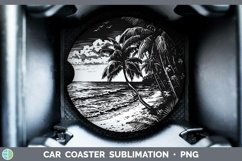 GorgeousBeach Car Coaster design.
