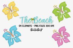Beach Clip Art, summer clipart graphic, beach illustration Product Image 1