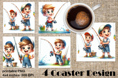 Beach Coaster Sublimation. Sea Coaster Design Product Image 1