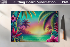 Beach Cutting Board | Tropical Summer Cutting Board Product Image 1