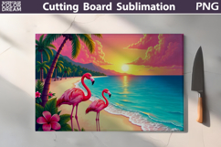 Beach Cutting Board | Tropical Summer Cutting Board Product Image 2