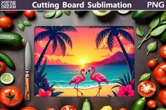 Beach Cutting Board | Tropical Summer Cutting Board Product Image 1