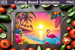 Beach Cutting Board | Tropical Summer Cutting Board Product Image 1