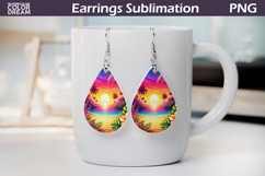 Beach Teardrop Earrings | Sea Earrings Product Image 1