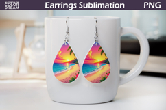 Beach Teardrop Earrings | Sea Earrings Product Image 1