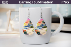 Beach Teardrop Earrings | Ocean Earrings Product Image 1