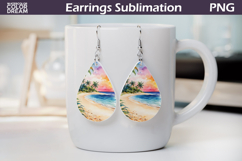 Beach Teardrop Earrings | Ocean Earrings Product Image 1
