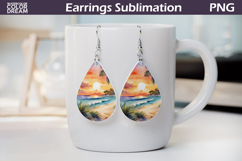Beach Teardrop Earrings | Ocean Earrings Product Image 1