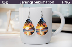 Beach Teardrop Earrings | Ocean Earrings Product Image 1