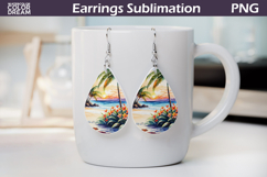Beach Teardrop Earrings | Ocean Earrings Product Image 1
