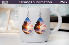 Beach Teardrop Earrings | Ocean Earrings Product Image 1
