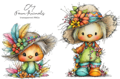 Beach Farm Animals PNG Clipart Product Image 1