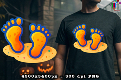 Beach Footprints in Sand PNG Design