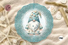 Glitter Beach Gnome Wind Spinner | Summer Sublimation Product Image 1