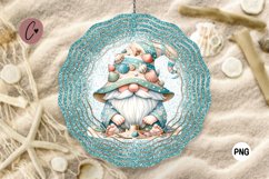 Glitter Beach Gnome Wind Spinner | Summer Sublimation Product Image 1