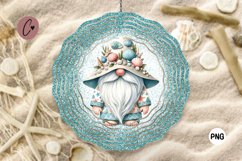 Glitter Beach Gnome Wind Spinner | Summer Sublimation Product Image 1
