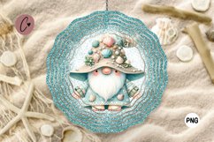 Glitter Beach Gnome Wind Spinner | Summer Sublimation Product Image 1