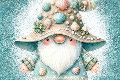 Glitter Beach Gnome Wind Spinner | Summer Sublimation Product Image 3
