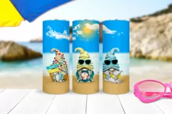 Beach Gnome Tumbler PNG JPG