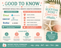 Beach Hair Books Don’t Care SVG File, Beach Reading SVG, Boo Product Image 7