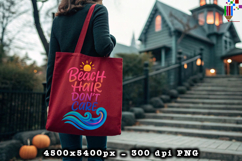Beach Hair Dont Care PNG Design