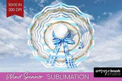 Beach Hat Nautical Wind Spinner Sublimation PNG Sea Quotes Product Image 1