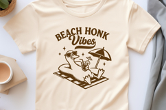 Beach Honk Vibes Goose SVG Funny Summer Goose Clipart PNG Product Image 3