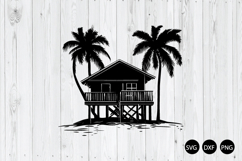 Beach Hut SVG, Summer SVG, Beach SVG Product Image 1