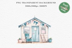 Beach Hut House Landscape Watercolor Clipart PNG Scrapbook Nursery  art Transparent Print for invitation t-shirt designs sublimation kids travel vacation watercolor beach hut house png, landscape clipart, Farm life jpeg sublimation clip art