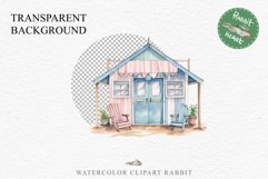 Beach Hut House Landscape Watercolor Clipart PNG Scrapbook Nursery  art Transparent Print for invitation t-shirt designs sublimation kids travel vacation watercolor beach hut house png, landscape clipart, Farm life jpeg sublimation clip art