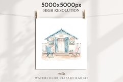 Beach Hut House Landscape Watercolor Clipart PNG Scrapbook Nursery  art Transparent Print for invitation t-shirt designs sublimation kids travel vacation watercolor beach hut house png, landscape clipart, Farm life jpeg sublimation clip art