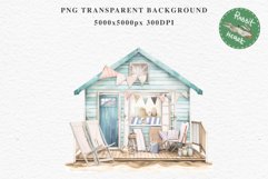 Beach Hut House Landscape Watercolor Clipart PNG Scrapbook Nursery  art Transparent Print for invitation t-shirt designs sublimation kids travel vacation watercolor beach hut house png, landscape clipart, Farm life jpeg sublimation clip art