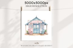 Beach Hut House Landscape Watercolor Clipart PNG Scrapbook Nursery  art Transparent Print for invitation t-shirt designs sublimation kids travel vacation watercolor beach hut house png, landscape clipart, Farm life jpeg sublimation clip art