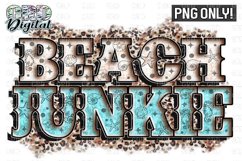 Beach Junkie Sublimation PNG Only ! Product Image 1