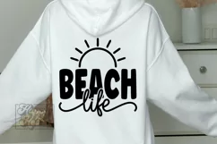 Beach Life SVG - Summer Vibes SVG - Sunshine Vacation SVG Product Image 1