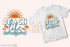 Beach Life Beach Shirt, Summer Shirt, Vacation Shirt Design Product Image 2
