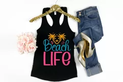 Beach life SVG ,Tropical vibes SVG , Summer Party SVG Product Image 3