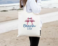 Flamingo embroidery design, beach life and summer vibes Product Image 3