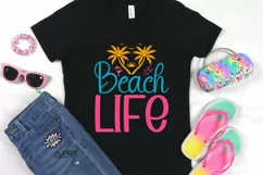Beach life SVG ,Tropical vibes SVG , Summer Party SVG Product Image 2