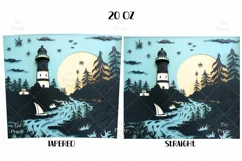 Beach Lighthouse Tumbler Wrap, 20 oz tumbler wrap, Beach png, Beach Tumbler Wrap