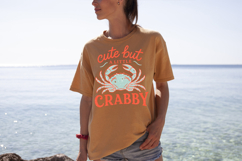 Nautical crab PNG for summer mugs shirts and totes
