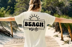 Beach Mode SVG - Summer SVG - Sunshine - Beach Life SVG Product Image 2