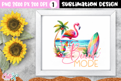 Beach mode flamingo 