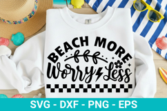 Summer SVG Design - Beach More Worry Less Product Image 5