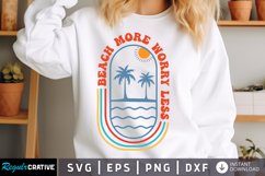 Beach More Worry Less SVG, Summer SVG Design Product Image 1