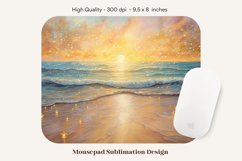 Beach Mouse Pad Sublimation  Beach Sublimation Mousepad