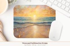 Beach Mouse Pad Sublimation  Beach Sublimation Mousepad
