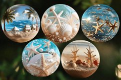3D Beach Christmas Ornament Bundle / 3D Sublimation / Png Product Image 4