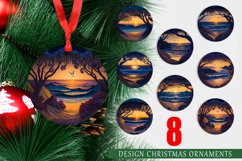 Christmas Ornaments Beach Paper Quilling Product Image 1